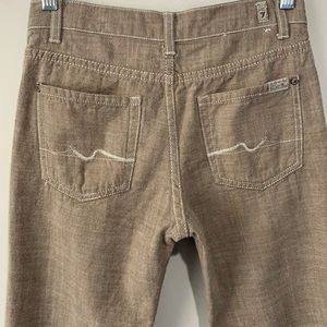 7 For All Mankind 100% Cotton Khaki Pants, Size 12